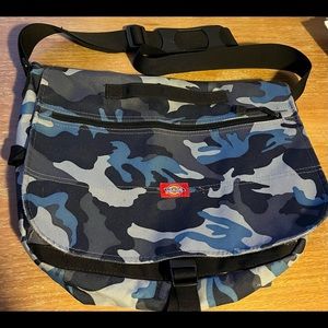 Blue Camo Dickie's Messenger Bag